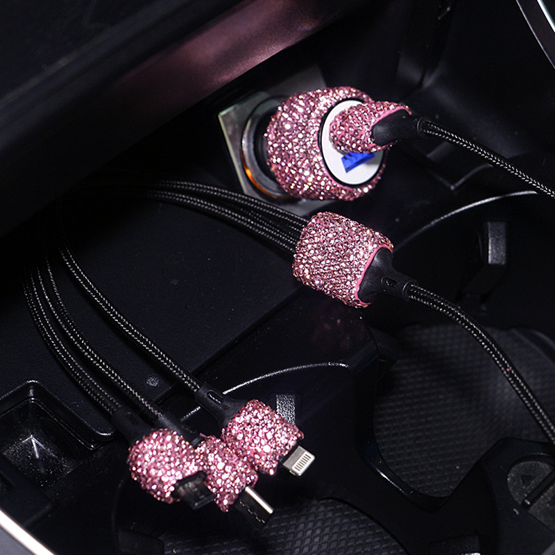 Charger Dia-mounted Car Car Phone Safety Hammer Charger Dual USB Fast-Charged Dia Car Phone Aluminum Alloy Charger smile