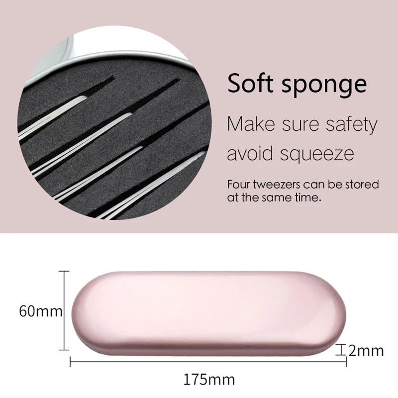 ea tweezer GLAMLASH Portable storage eyelash box lash tweezers case Makeup Bag Protective Brushes Pencil Eyeliner Case Organizer s