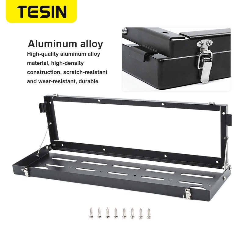 TESIN Car Rear Door Cargo Luggage Carrier Tailgate Foldable Shelf Storage Mounting Rack For Suzuki Jimny 2010-2022 Accessories