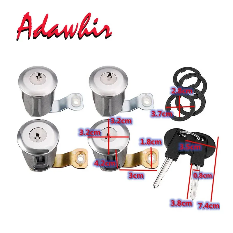 252522 Car Door Lock Barrel Set with Keys for Peugeot Partner Citroen Berlingo Xsara Car Lock Accessorie Professional Lock Picks