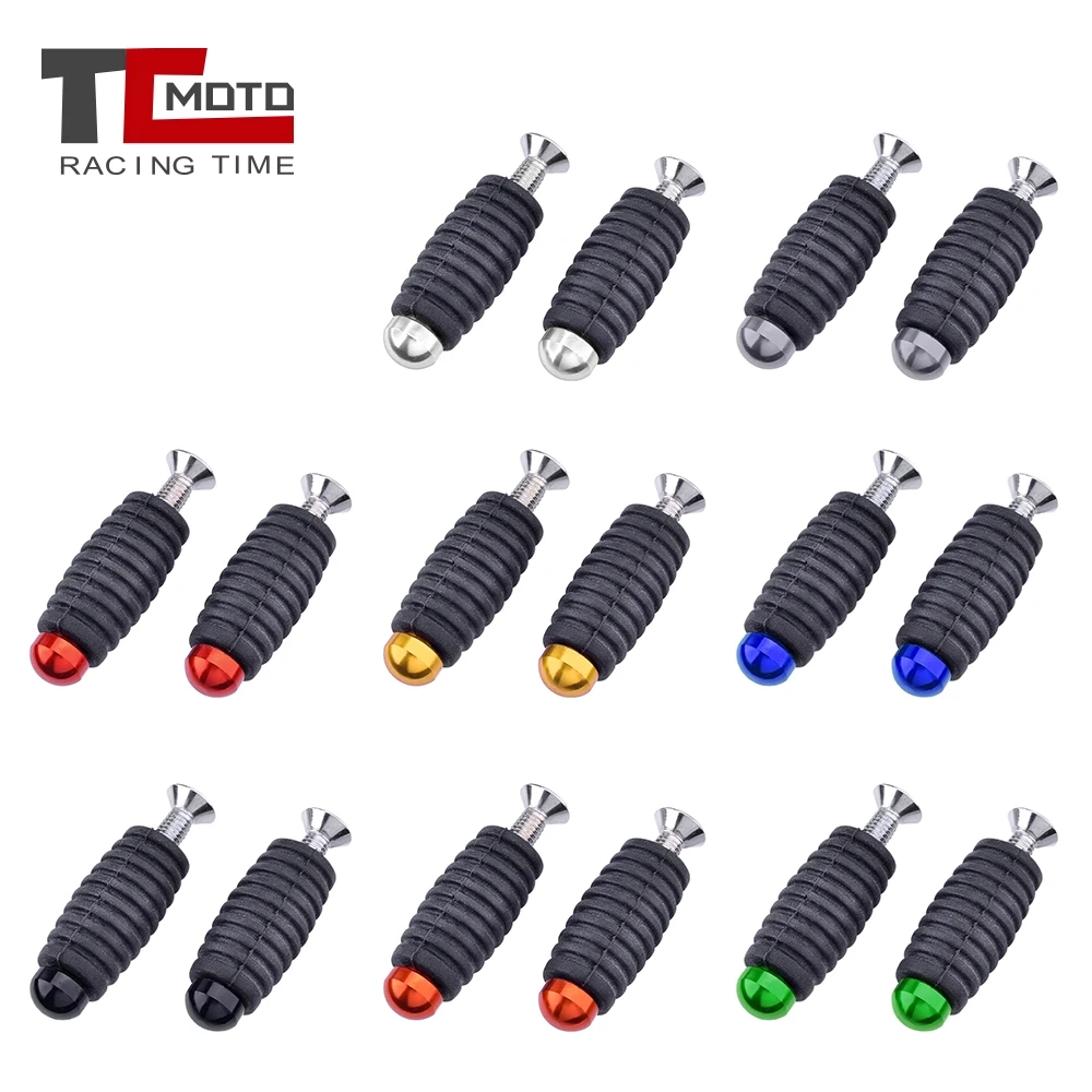 6MM M6 Brake Lever Toe Peg Gear Shift Toepeg Pedals Adapter For Suzuki GSX s750 sv650 gsx1300r gsr 600 Bandit 600 650 1200 1250
