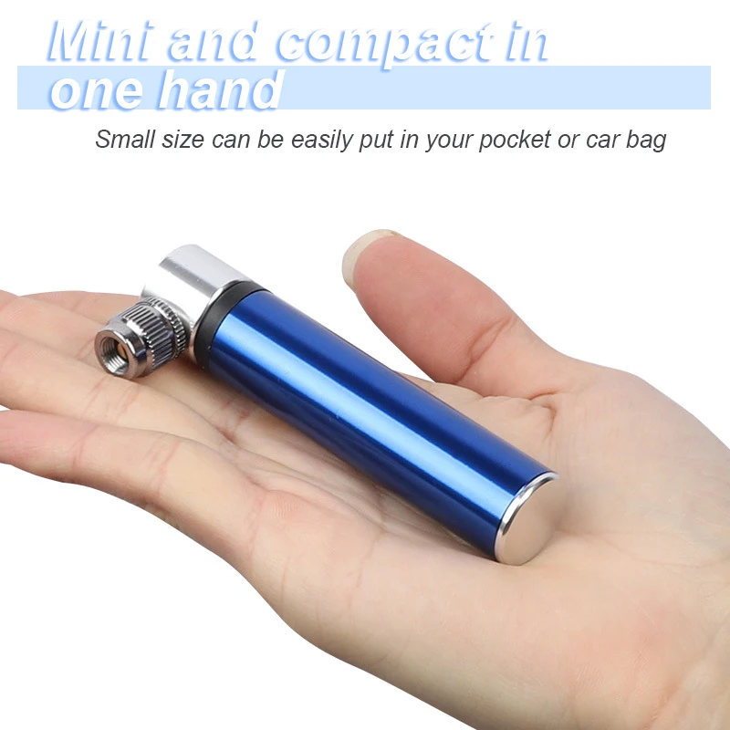 1/2PCS Portable Mini Bike Bicycle Pump Aluminum Alloy Cycling Hand Air Pump Ball Tire Inflator Schrader Presta Valve MTB Road