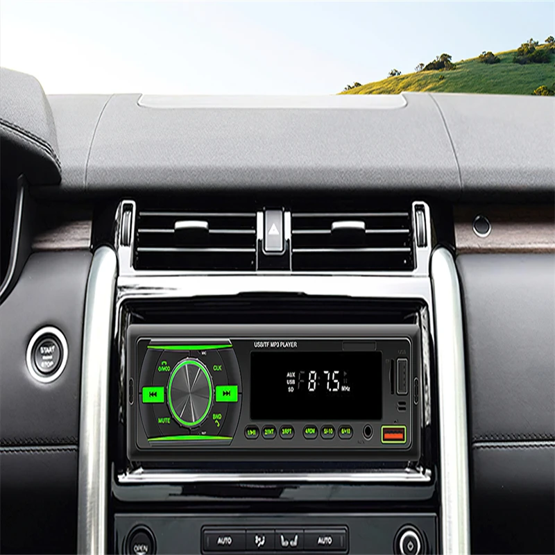 General Car Radio Bluetooth Automatic Radio Stereo 12V MP3 audio player Built-in AUX/FM/USB/BT support Find car voice Assistant