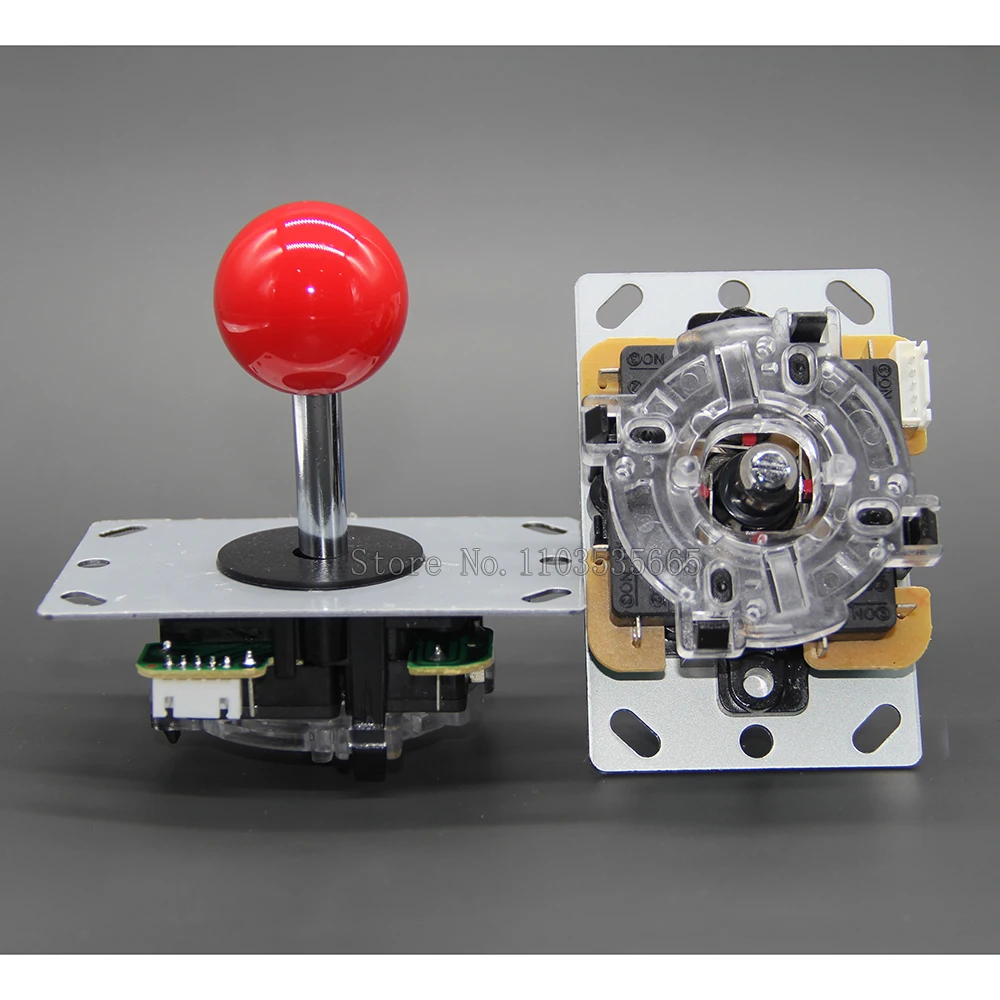 2pcs Arcade joystick With 5 Pin Interface Game Stick Arcade 8 Way PC PS3 Raspberry Pi Handle Console DIY Parts