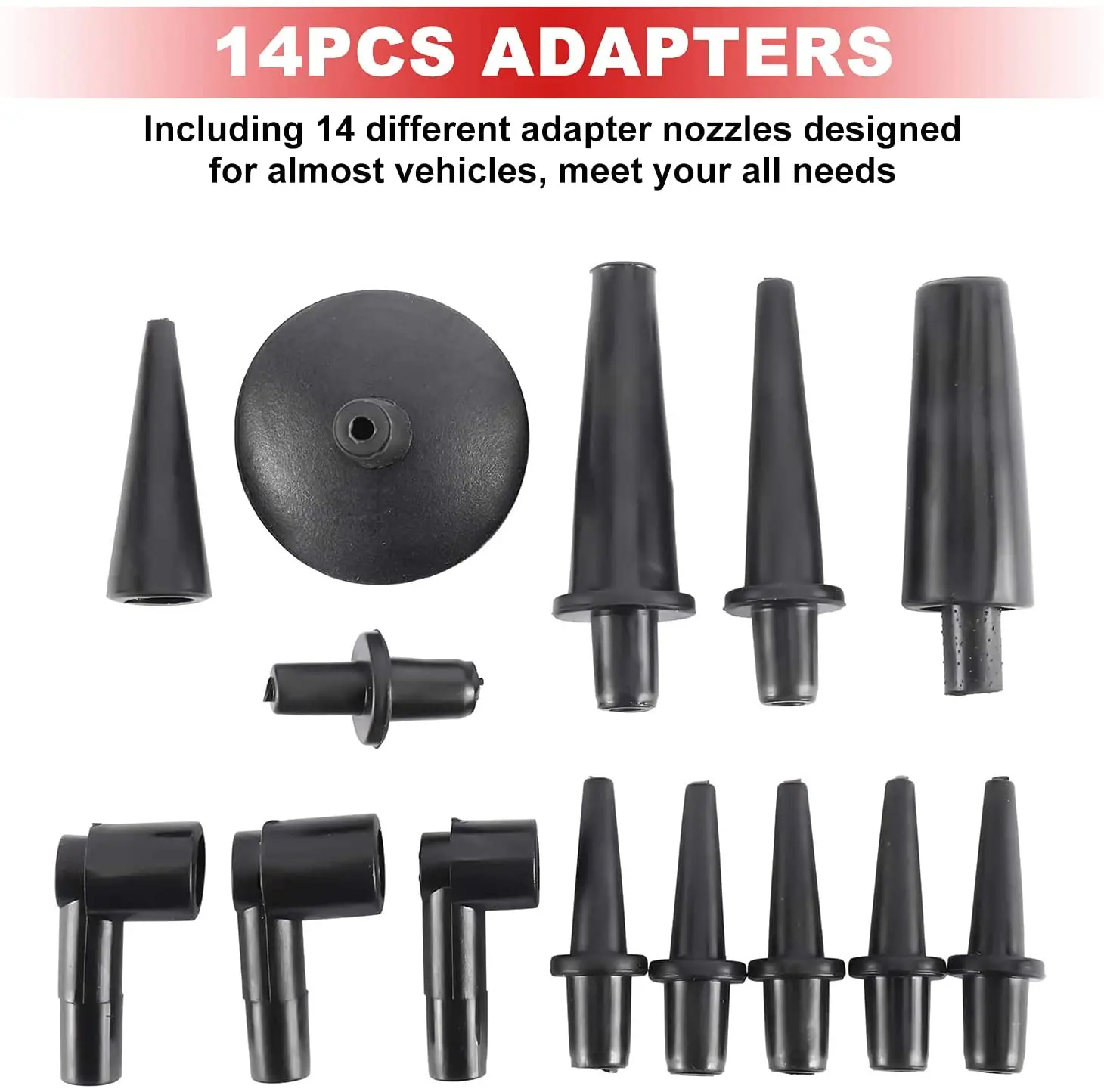 23pcs Hand Held Vacuum Pump Tester Set Vacuum Gauge and Brake Bleeder Kit for Automotive Auto Diagnostic-tool