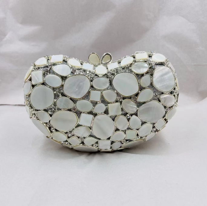 Lady Shell Gold/Silver Long Chain Shoulder Bag Women's New Female Cross body Bags Phone Evening Bags Party Wedding Day Clutches