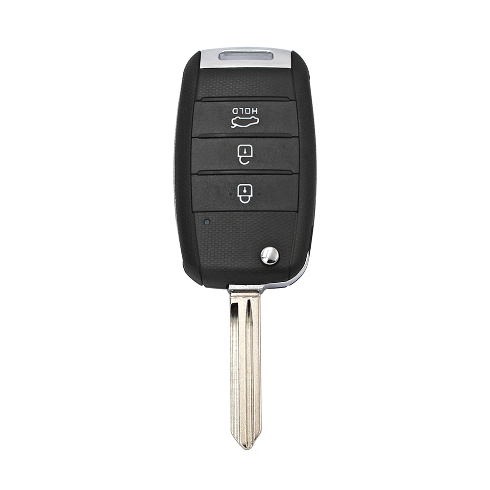 Buttons Remote Key 3/4 Case Shell Fob for KIA Rio Optima Cerato Carens Sportage Sorento Forte with Uncut TOY40 or HYN14R Blade smile