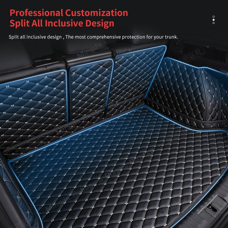 Auto Full Coverage Trunk Mat For Mitsubishi Outlander 5-Seat 2019 2020 Car Boot Cover Pad Interior Protector Accessories