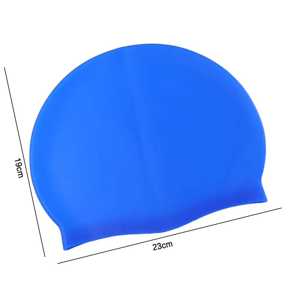 Swimming Caps Silicone Swimming Caps Men Women Long Hair Waterproof Swim Pool Hat Ear Protect High Elastic Water Sports Accessories