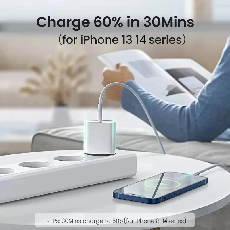 PD 20W Fast Charger For Apple iPhone 14 13 12 11 Pro Max Mini 7 8 Plus XR Type C Cable Fast Charging Date Cord Phone Accessories