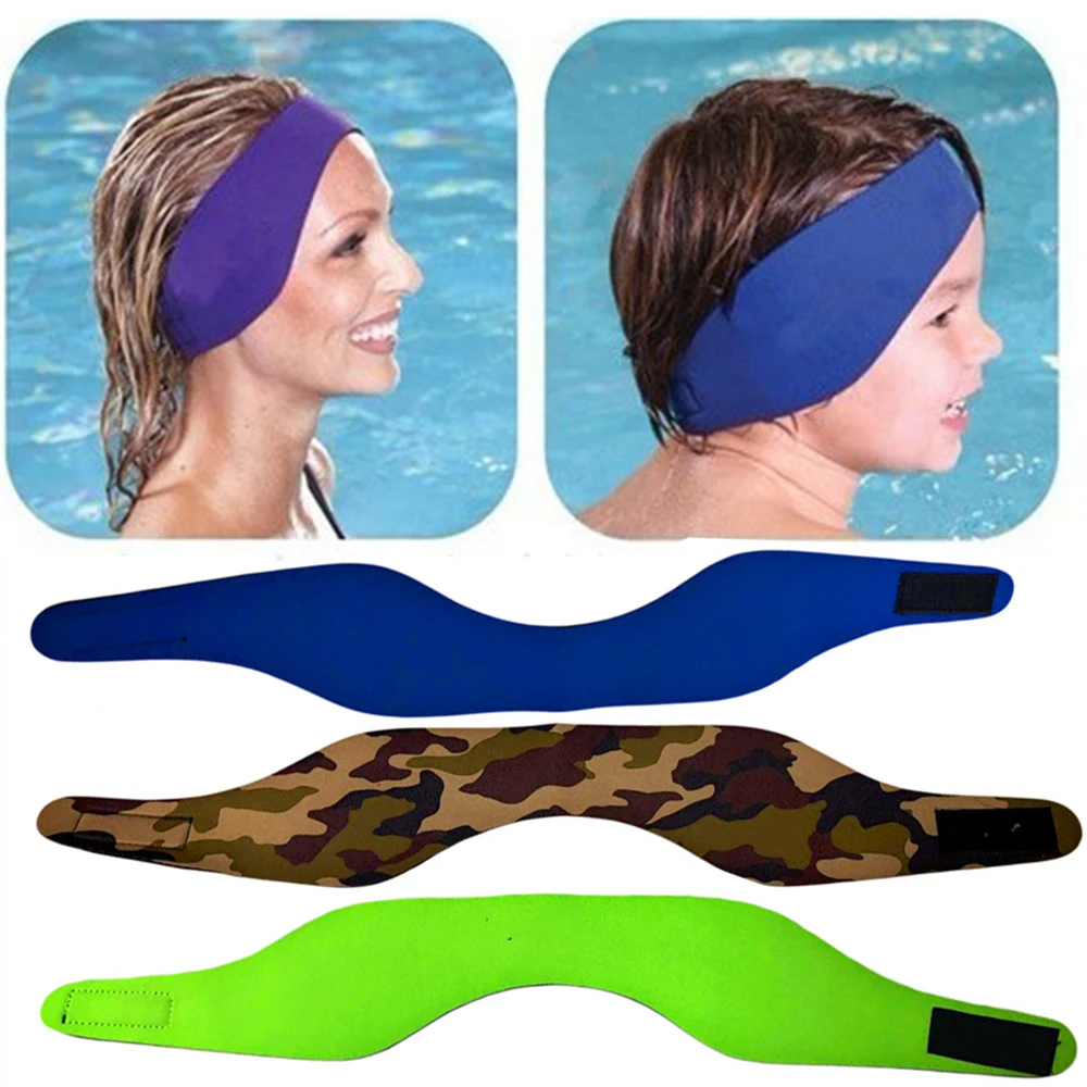 Adjustment Women Men Adult Kids Swimming Bathing Yoga Waterproof Ear Hair Band Headband Protector Watersport Neoprene Headband