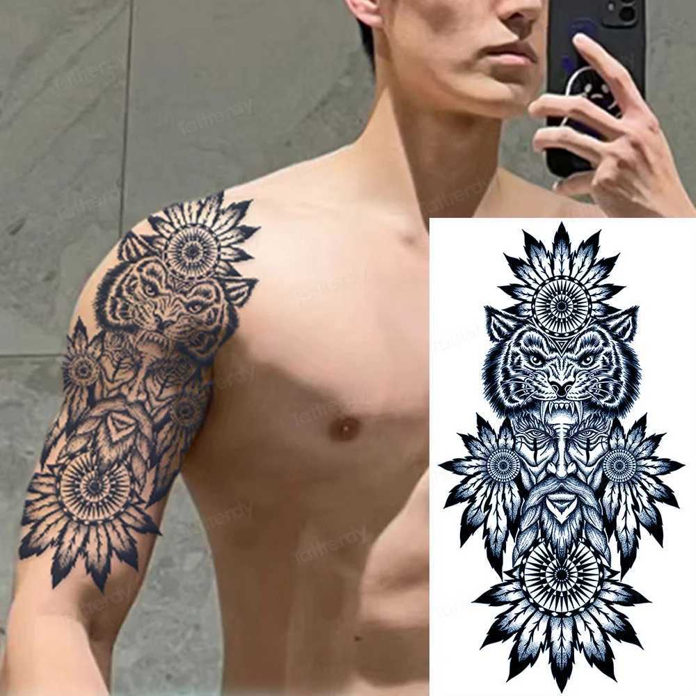 Juice Ink Tattoo Body Art Lasts for 15 Days Waterproof Temporary Tattoo Stickers Car Totem Dragon Tribe Tattoo Arm Fake Tattoo W241109