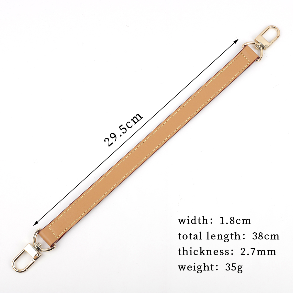 Genuine Leather Bag Strap With Silver Gold Black Hardware Shoulder Strap Handbag Strap Obag Handle High Quality Bag Accessories
