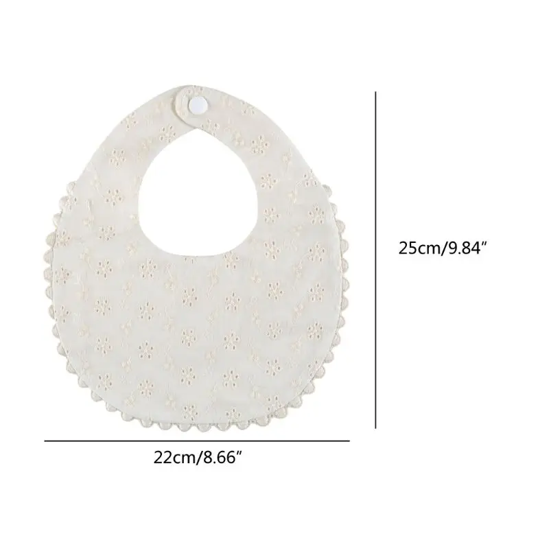 2020 New Baby Bibs Newborn 2025 Embroidery Floral Princess Cotton Bandana Feeding Saliva new Towel P31B