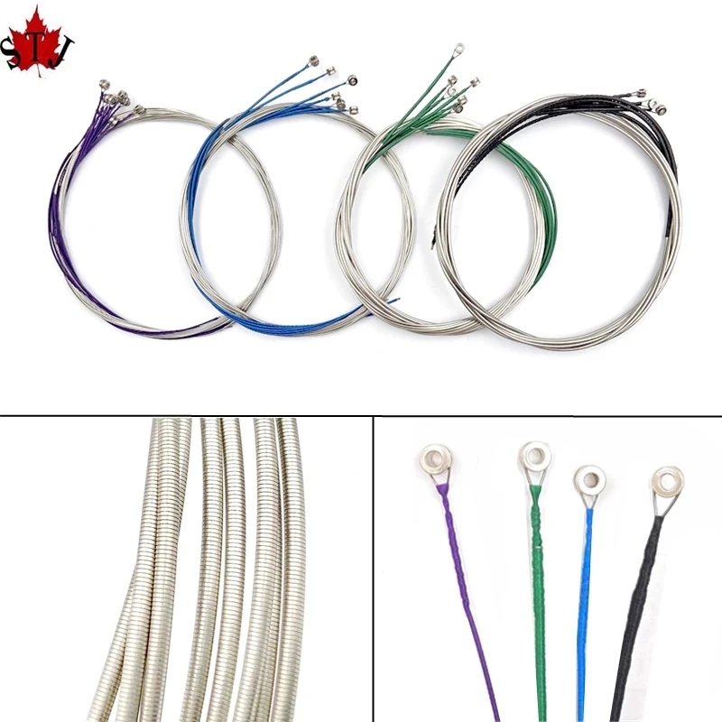 1 set / 4pcs (E-A-D-G) violin Strings german silver 4/4 3/4 1/2 1/4 1/8 1/10 Fiddle String,violin Parts Accessories fitting