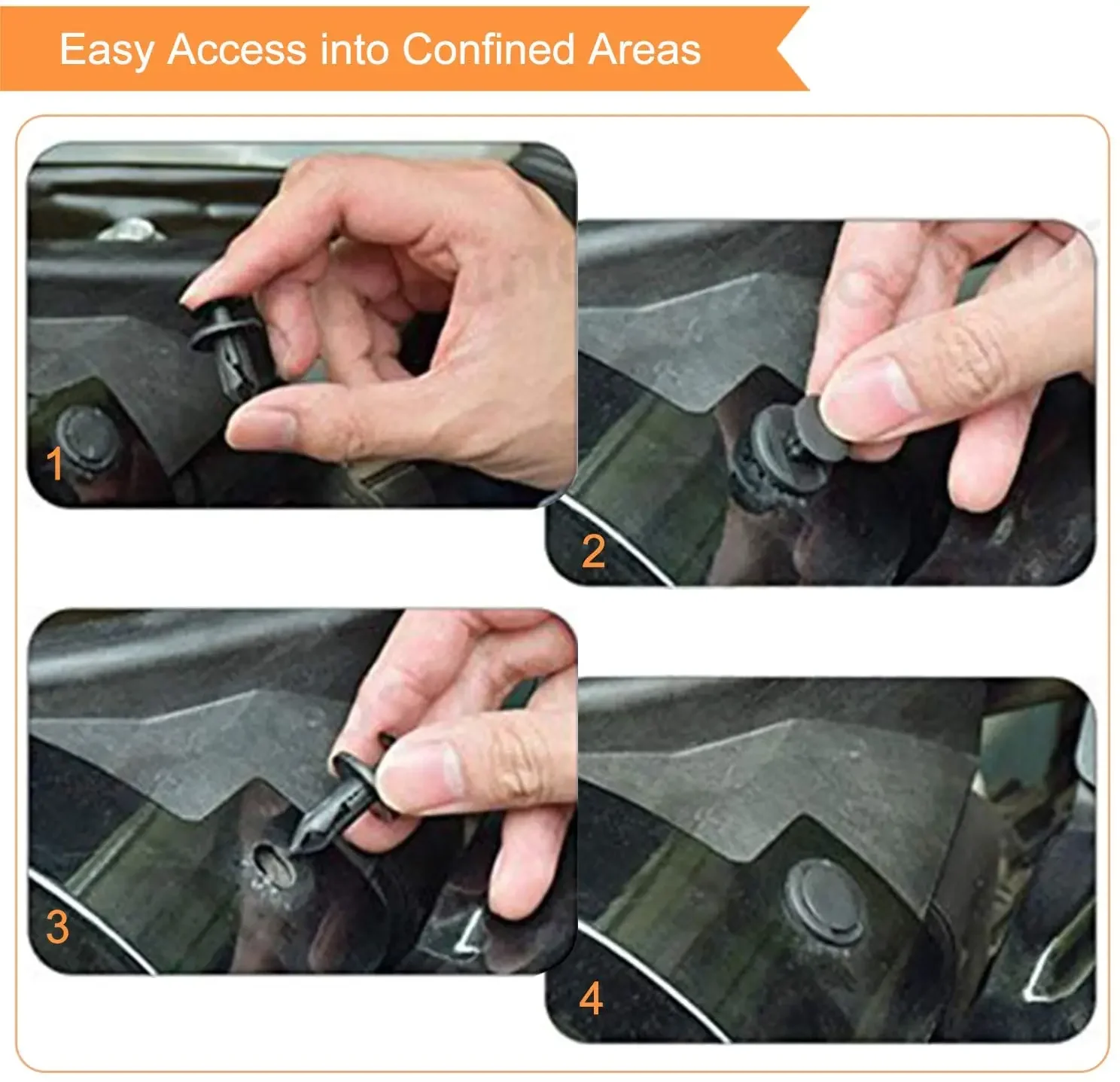 1/30pcs 8mm Plastic Rivets Fasteners Screw Car Bumper Fender Black Rivet Car Fastener Clips for Toyota Focus Kia Nissan Yamaha