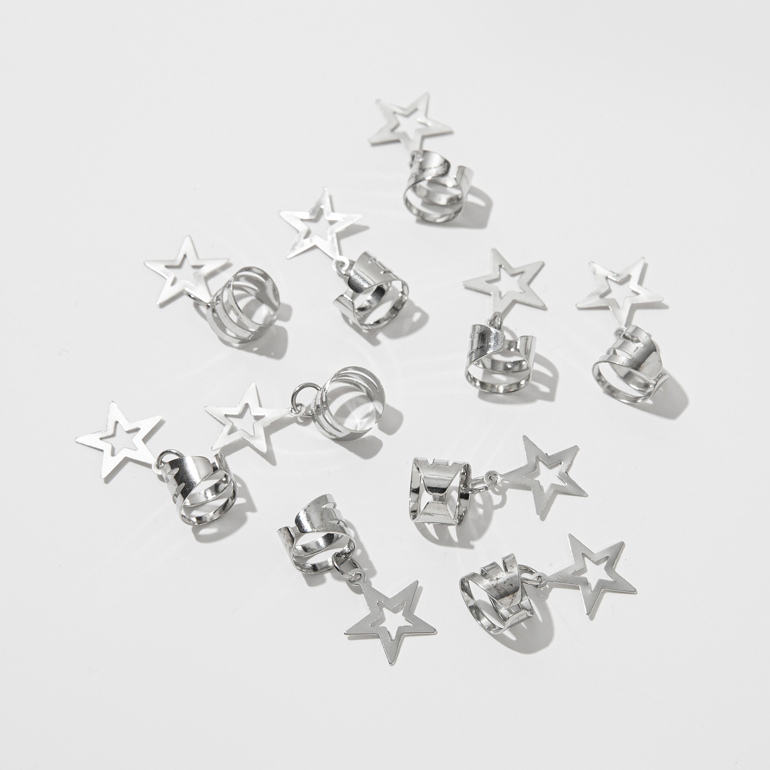 Twist Braid Hair Ornament Dirty Braid Hair Buckles Spiral Hollow Star Rings Women Circle Hoop Braid DIY Pendant Hair Accessories 83226 5 aee45