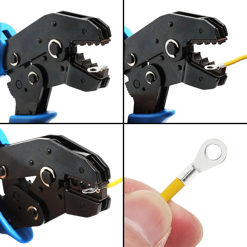 200/560PCS new Ring 2025 Spade Crimp Terminals Non-insulated Lugs Ferrules Type Electrical Wire Connector Cable Shoes M3 M4 M5 Box set
