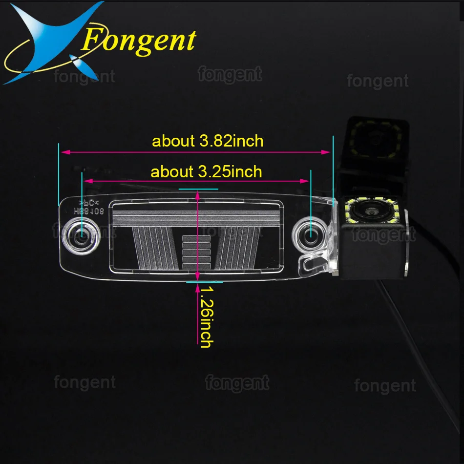 for Hyundai Kia Sportage R Carens Borrego Sorento Opirus Mohave K3 Ceed Car Car Rear View Camera Bracket License Plate Lights smile