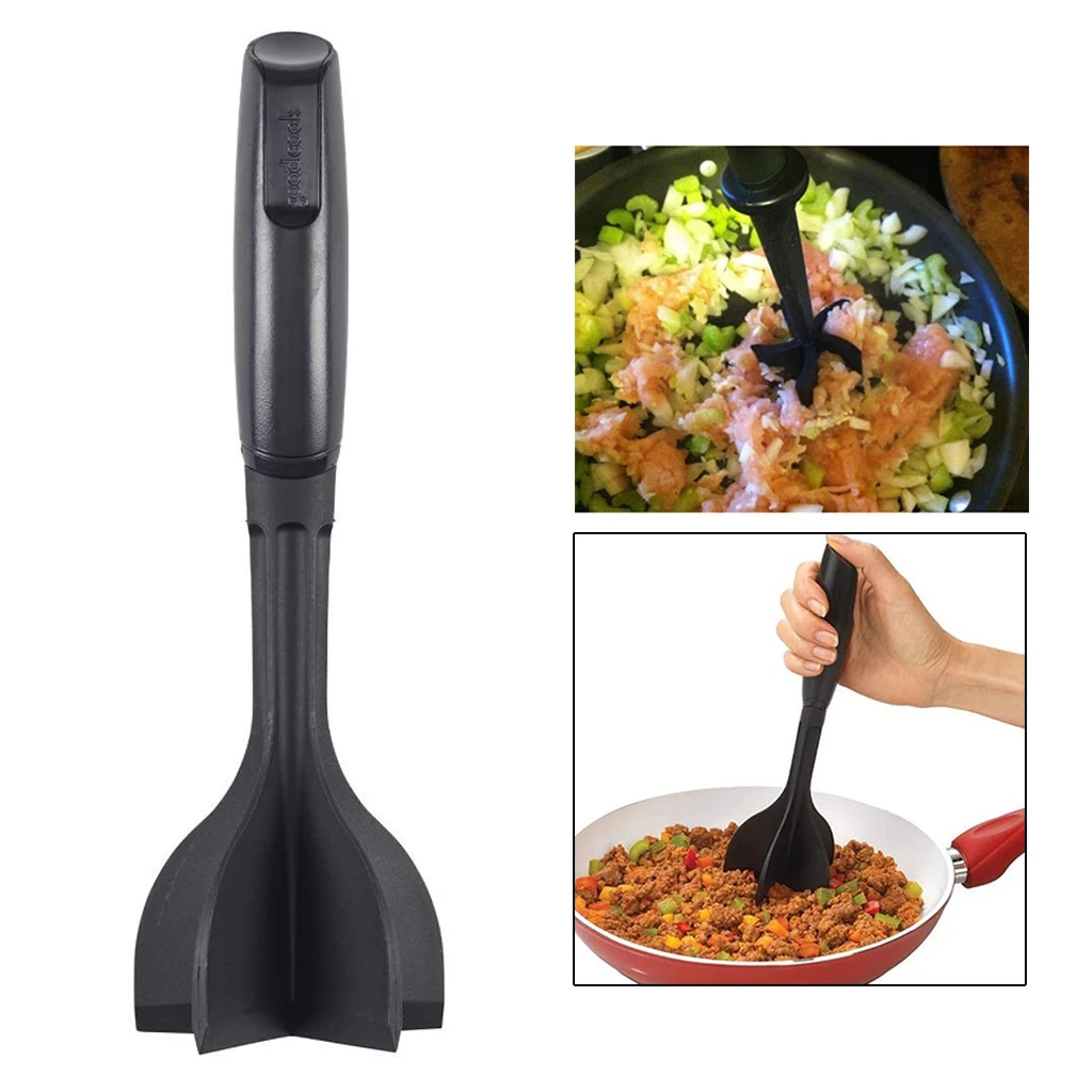 Heat Resistant Masher Smasher For Hamburger Meat Food Utensil Ground Beef Chopper 0711