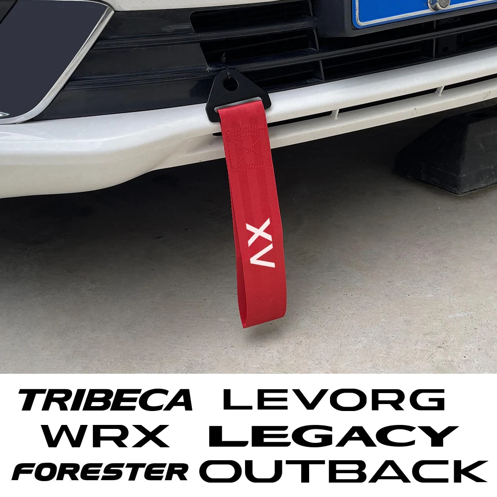 Car Decorative Towing Ropes Auto Accessories For Subaru Forester XV Outback Legacy WRX Tribeca Levorg BRZ Crosstrek Exiga Ascent