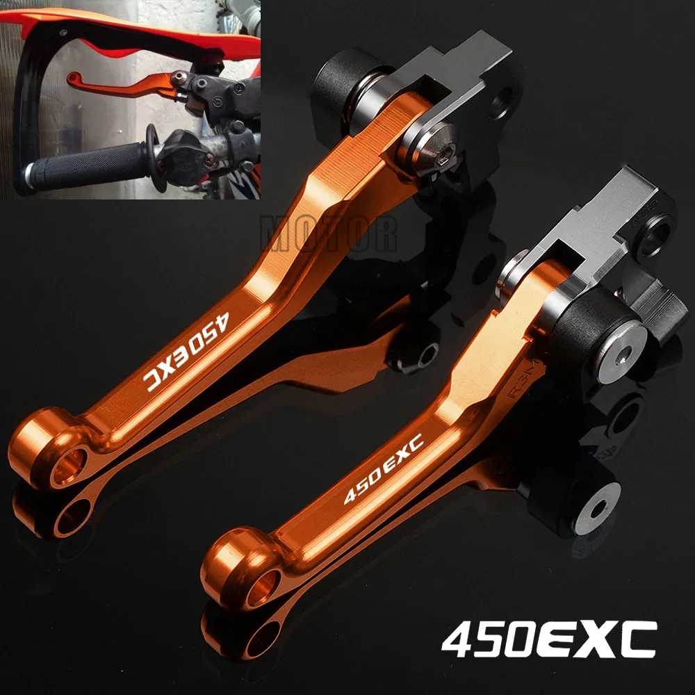 450 EXC 450EXC/450EXC-F/450EXC-R For EXC-F EXC-R F R 2005-2018 CNC Motorcycle Dirt Bike Motocross Pivot Brake Clutch Levers smile - -