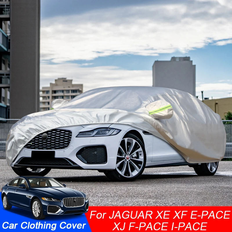 Frost Rain Car Cover Snow Dust WaterproofFor Jaguar E-Pace X540 F-Pace X761 I-Pace XE X760 XF X250 X260 Sedan Sportbrake XJ X351 smile