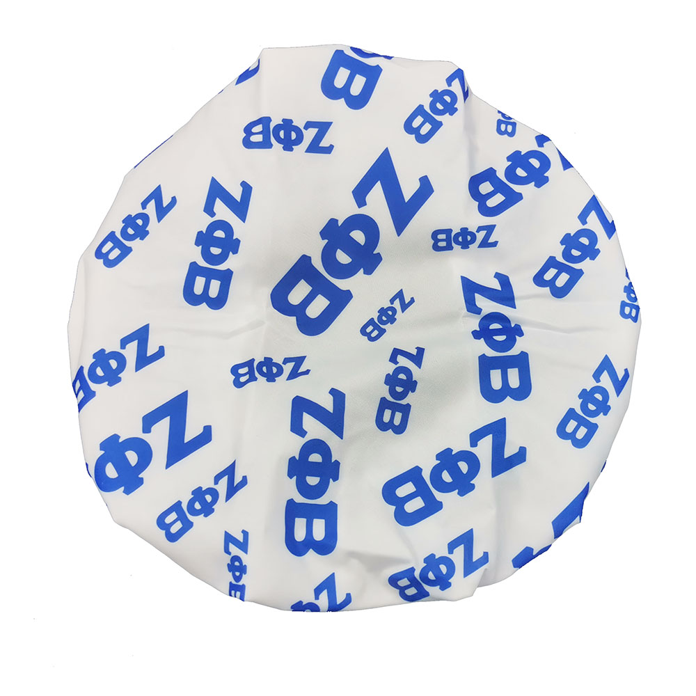Greek Sorority Custom Logo Letter Silk Hair Bonnets Shower Cap