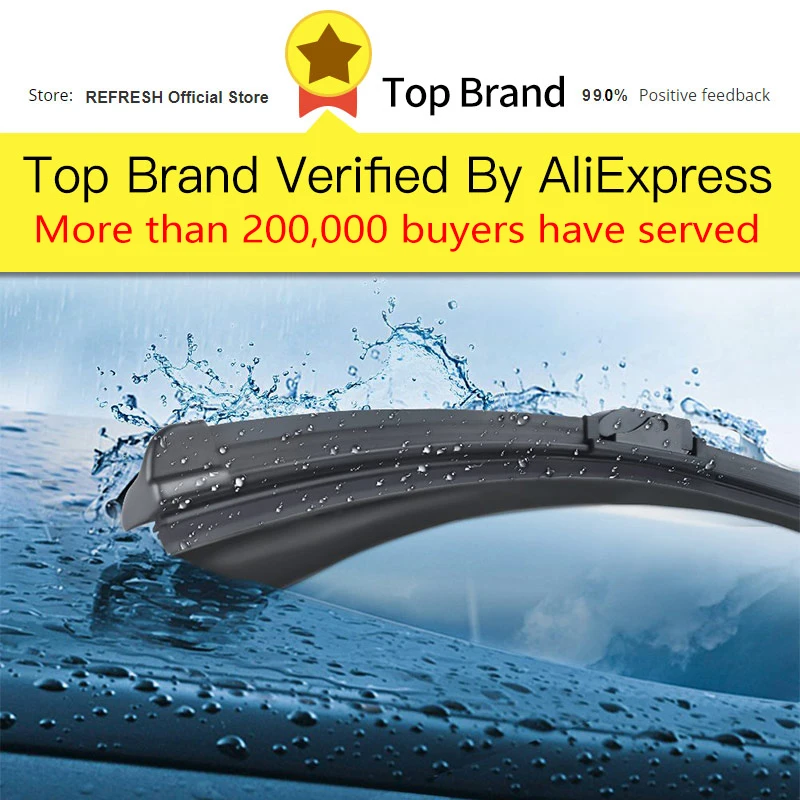 Wiper for REFRESH Blades 5 Series E39 E60 E61 F07 F10 F11 G30 G31 520i 523i 525i 528i 530i 535i 518d 520d 525d 530d 535d smile