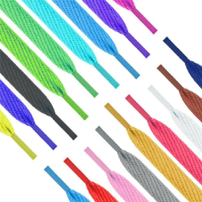 120Cm Shoelaces 1Pair Flat For Sneakers 8Mm Fabric Shoe Laces Color Shoe Lace Boot Laces For Shoes Classic Soft ddmysmile Shoestrings Smile