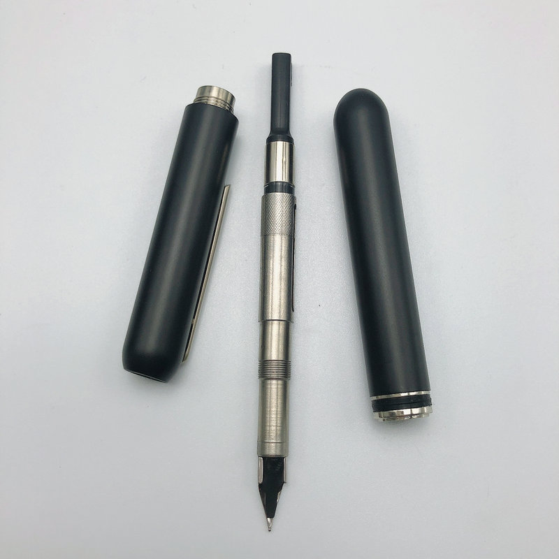 New Sale LM Focus 3 Fountain Pen Black Titanium Dialog Series 14K Gold Tip Ink Pen Stationery School&Office Supplies Writing Pen