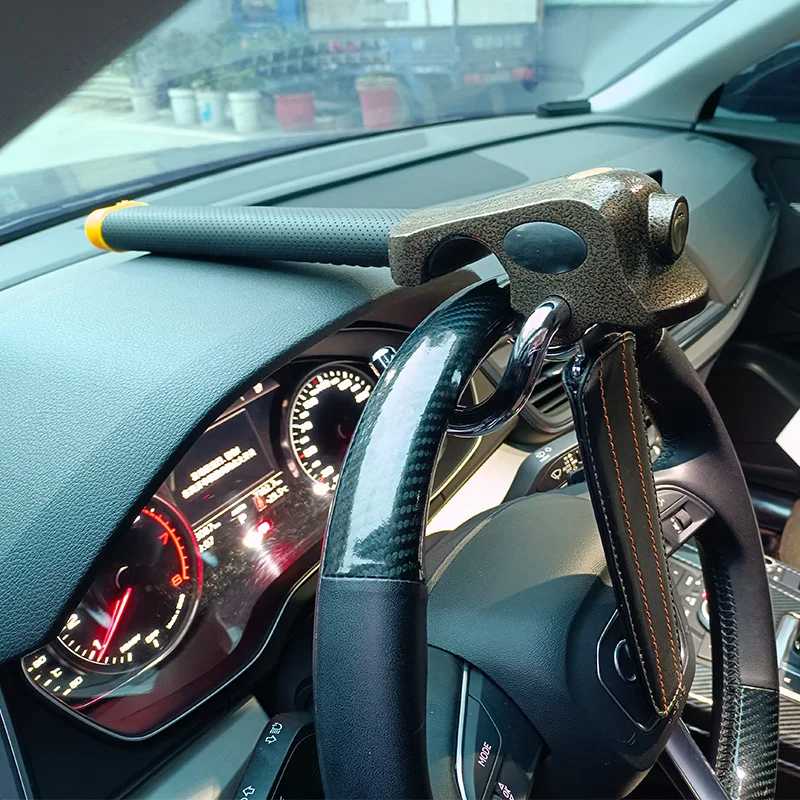 Wheel Lock Steering Car Anti Theft Alarm Airbag Lock Universal Self Defense Lock Safety Accessory High Quality Weight:1.8KG smile