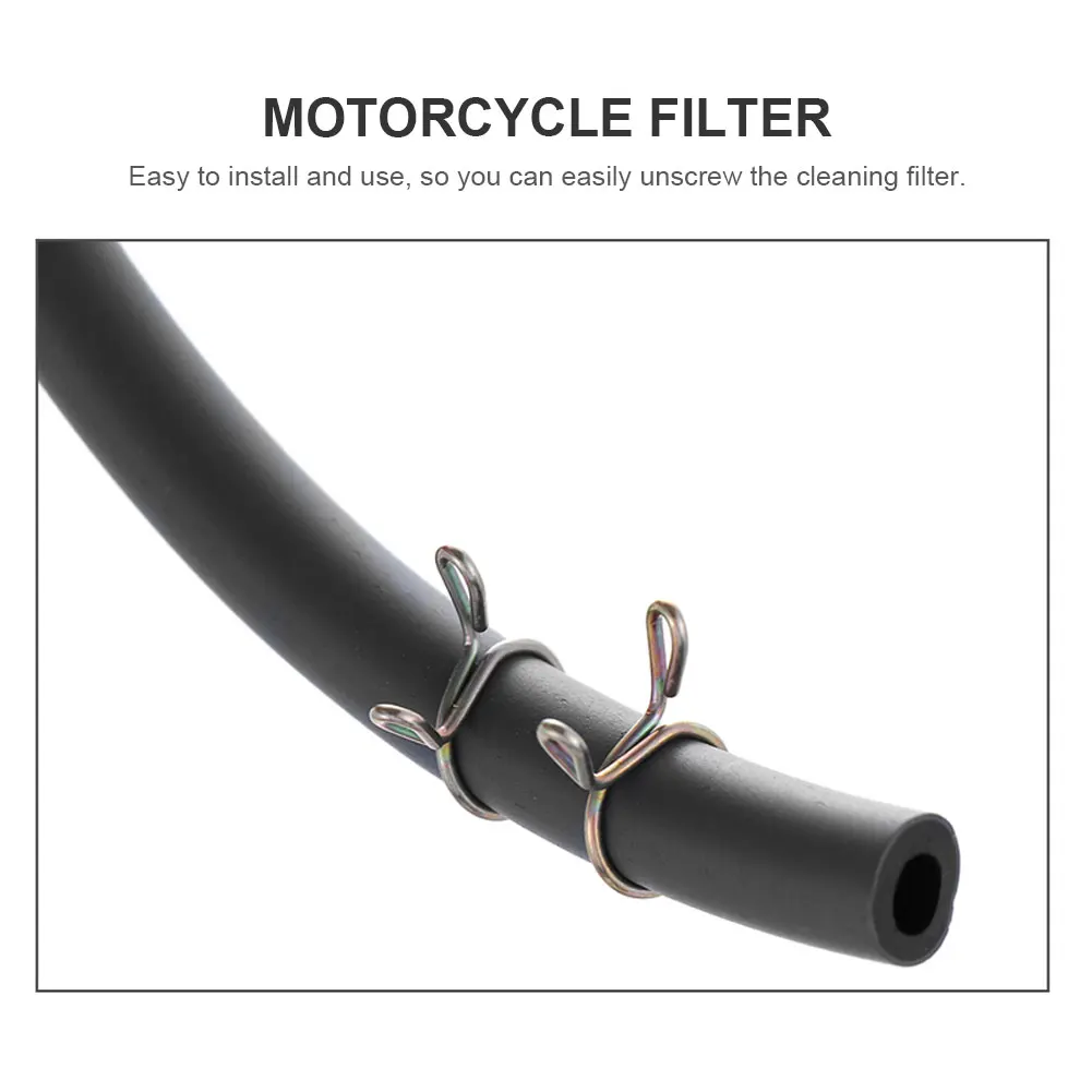 Motorcycle Fuel Filter Durable Gas Fuel Filter Universal Hose Line for 125 100 70cc Petrol Engine for ATV Dirt Bike Kart Scooter