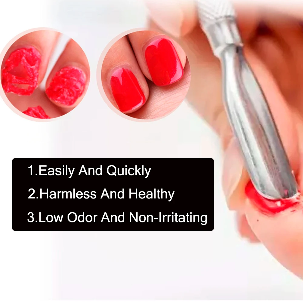 ddmysmile 15Ml Tinovo Magic Uno Remover Professional Quick Step Nail Gel Polish Remover Burst Semi Permanent Soak Off Degreasr Cream Smile