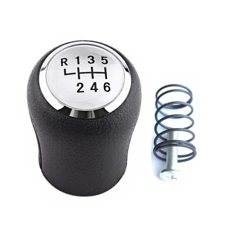 Car 5/6 Speed Leather Gear Stick Shift Knob Gaitor Boot Cover Case For VW Transporter T5 T5.1 T6 Gp 2003-2019 smile .1