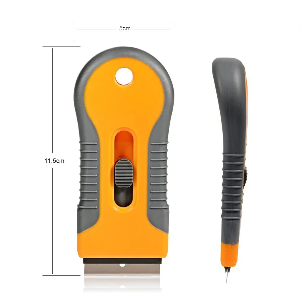 Scraper Ceramic Glass Cleaning Razor Car Window Viny Film Sticker Tint Wrap Glue Squeegee Remover Cleaner Tool
