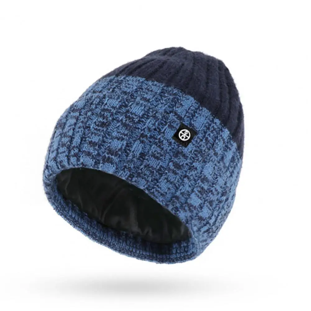 Touch Gloves Warm Screen Unisex Winter Hat Scarf Gloves Set Thick Warm Striped Color Matching Anti-Slip Neck Head ddmysmile Hands Smile