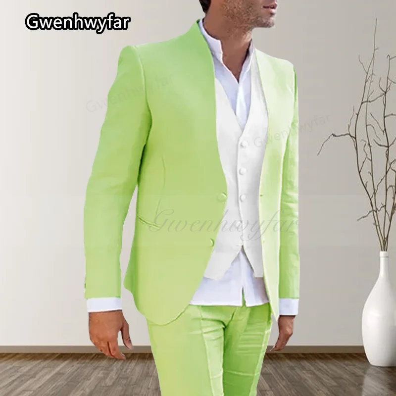 New Autumn Gwenhwyfar 2023 Pink Men's Suit Casual Fit Wedding Groom Groomsmen Suit Suitable For Banquet Party Tuxedo Costume smile