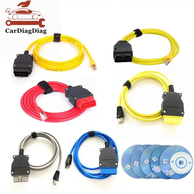 ENET Used for Coding Cable ENET Ethernet to OBD2 Diagnostic Interface Cable ICOM Coding F-Series Enet Connector Stable smile
