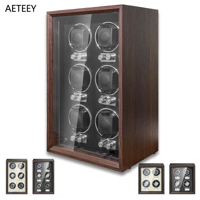 For Rolex Watch Winder Case Original Wood High Grade Meter Winder 4 6 Watchwinder Watch Winders for Automatic Watches Organizer