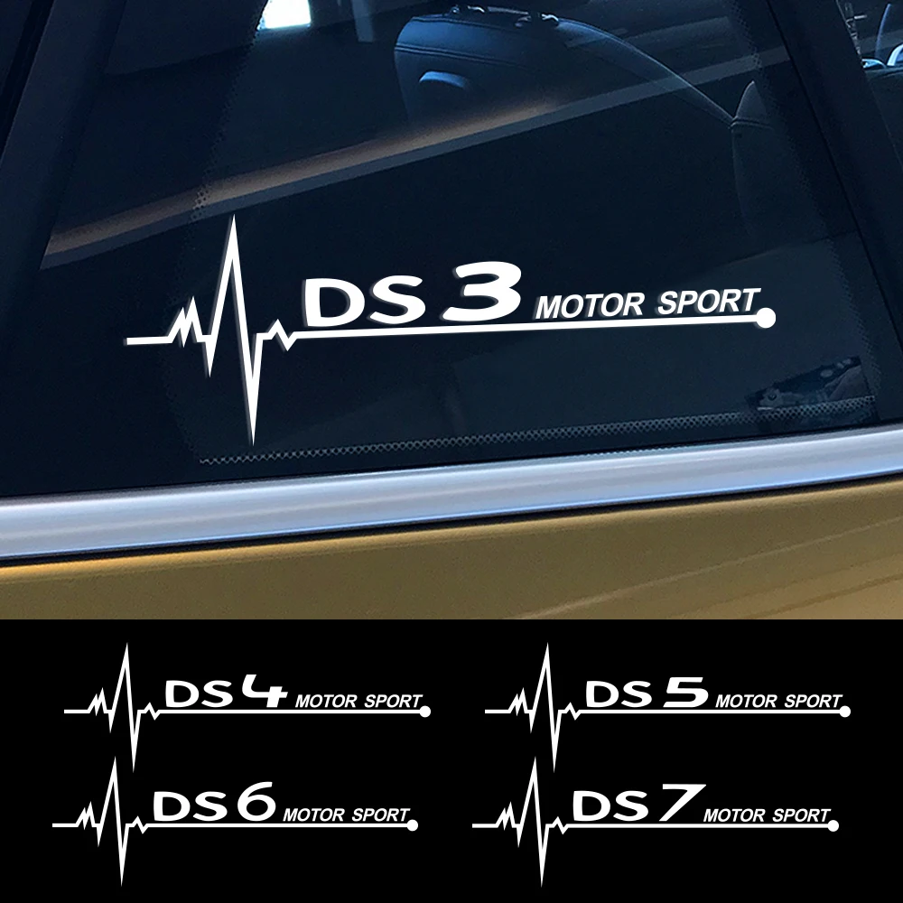 2PCS Car Side Window Stickers Vinyl Film Decals Auto Tuning Accessories For Citroen new DS3 Cabrio DS4 2025 DS5 Prestige 5LS DS6 DS7