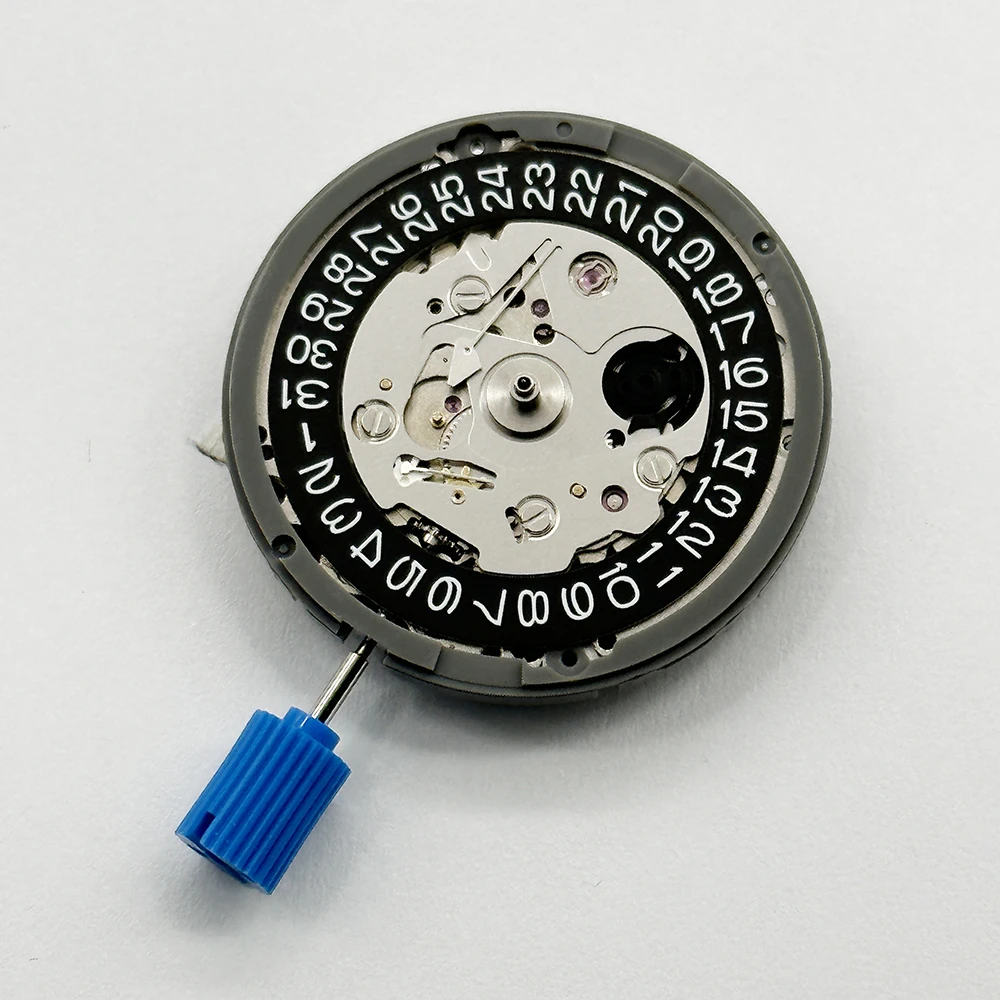 Japan Genuine NH35 Movement Crown at 3.0/3.8 O'clock White/Black Datewheel 24 Jewels High Accuracy Mod Replace Mechanism NH35A