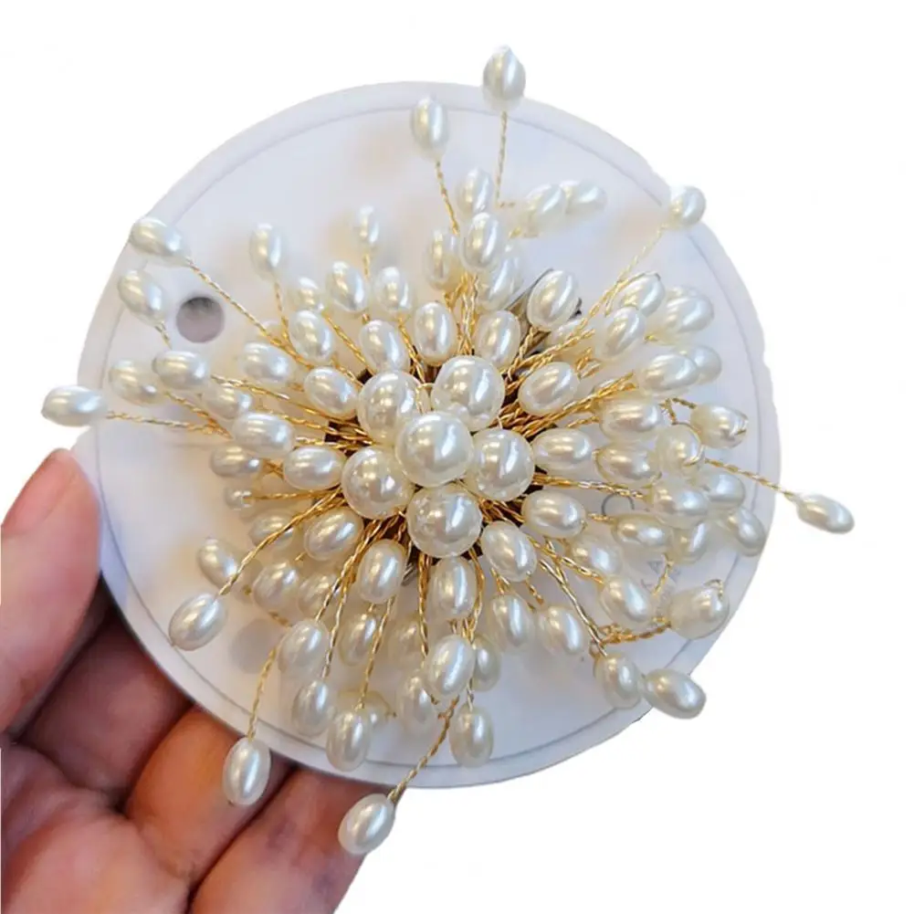 ddmysmile Exquisite Costume Lapel Pin Romantic Brooch Pin Gift Exaggerated Elegant Faux Pearls Floweraccessories Smile