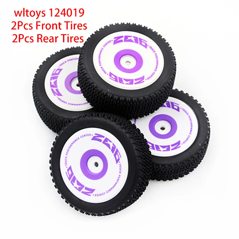 RC Car Wheels Orginal Tires for WLtoys 124016 124017 124019 124018 144001 144010 Remote Control Car Upgrade Parts Rubber Tyre