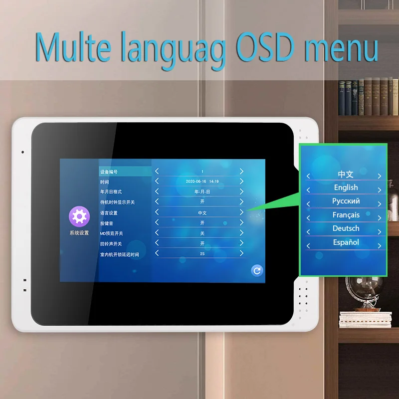 Smart Wifi 1080P Video Intercom for Home Touch Screen Interphone Residential Doorbell Apartment Waterproof Tuya Videophone