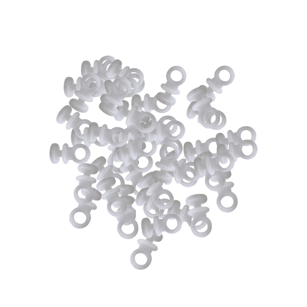 50pcs Plastic Curtain TrackHooks Runner Fit For Camper Van Motorhome Caravan Boat White Interior Auto Accessories