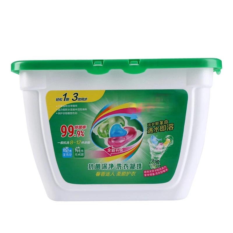 30pcs/a box Tricolor laundry Gel Beads magic Washing Cleaner Liquid condensate bead lasting fragrance laundry balls Removing