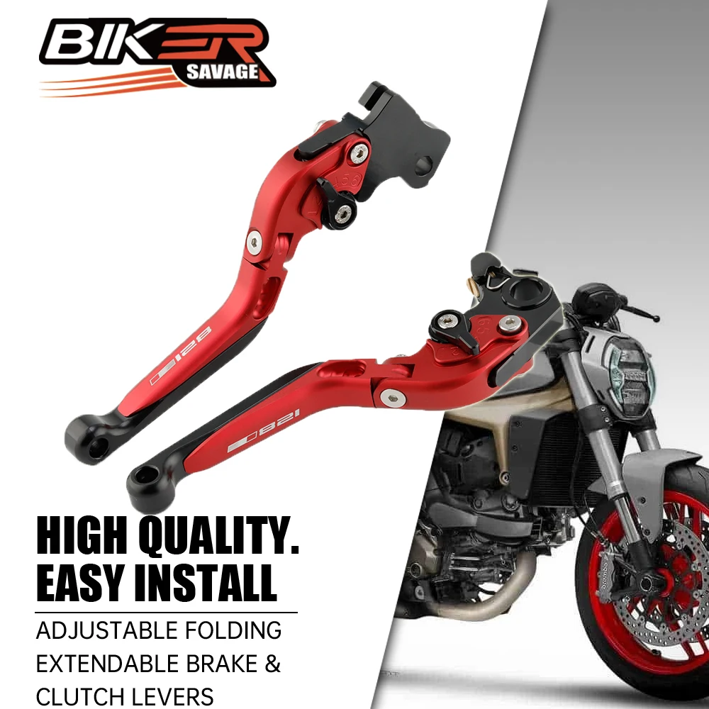 Folding Moto Extendable Adjustable Brake & Clutch Levers Motorcycle Accessories For DUCATI MONSTER 696 796 797 821 950 1200/S/R smile &