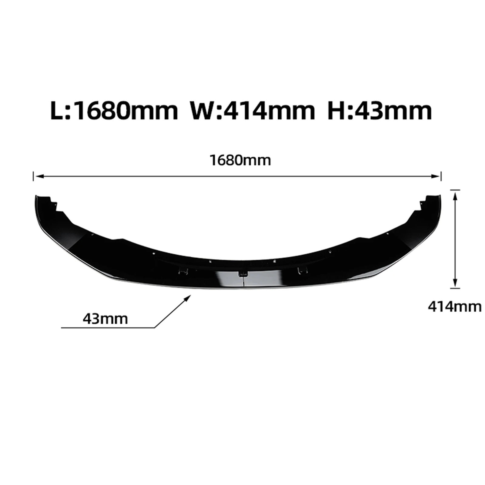 Car Front Bumper Lower Spoiler Lip Splitter Strip Guard Auto Part For BMW 1 Series F20 F21 M Sport 135i 2011-2015