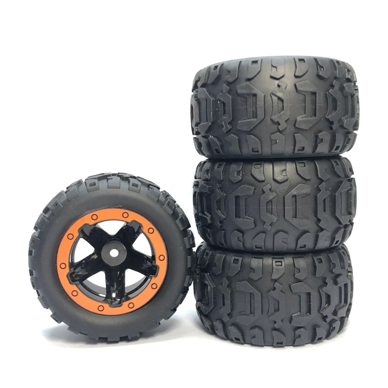 4Pcs Large Tire Widening Tyre Wheel For Wltoys 144001 124016 124018 124019 12428 Haiboxing 16889 RC Car Upgrade Parts